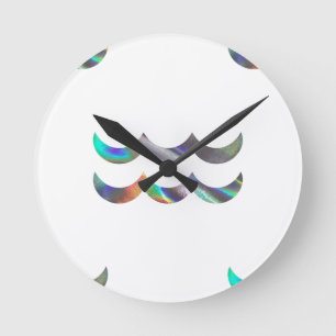 hologram Aquarius Ronde Klok