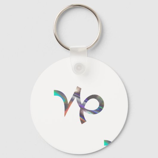 hologram Capricorn Sleutelhanger (Voorkant)
