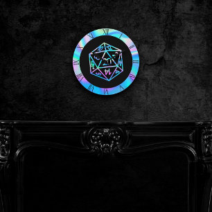 Hologram D20-rit PnP Tabletop Gamer Dice Ronde Klok