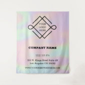 Hologram en Logo tapijt Wandkleed (Voorkant)