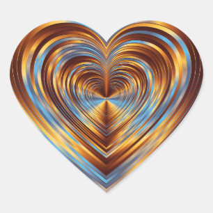 Hologram kijk hart stickers