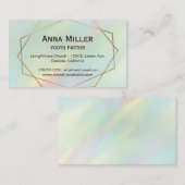 Hologram Pear Modern Visitekaartje van het ministe (Voorkant / Achterkant)