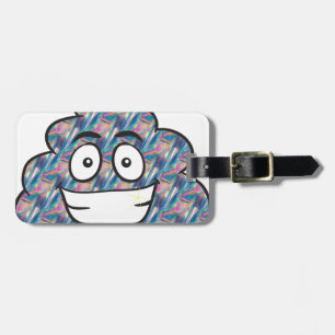 hologram poop emoji bagagelabel