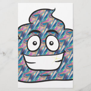 hologram poop emoji briefpapier