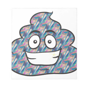 hologram poop emoji notitieblok