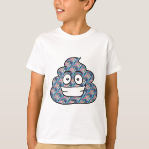 hologram poop emoji t-shirt