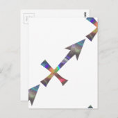 hologram Sagittarius Briefkaart (Voorkant / Achterkant)
