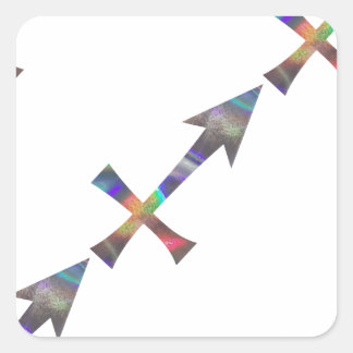 hologram Sagittarius Vierkante Sticker