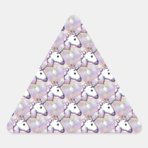 hologram unicorn emoji driehoek sticker