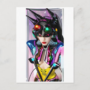 Hologram van haar liefde briefkaart
