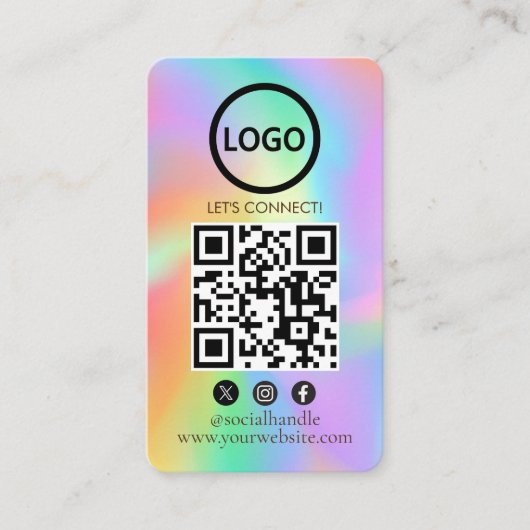 Hologramme, Cartes Personnalisées Moderne, Médias  (Devant)