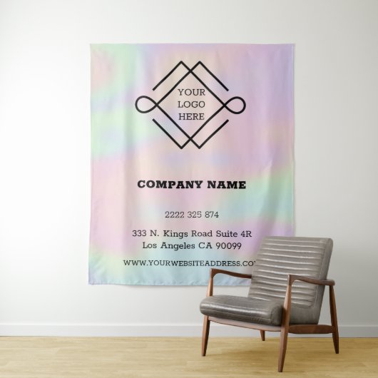 Hologramme Et Tapisserie Logo (En situation)