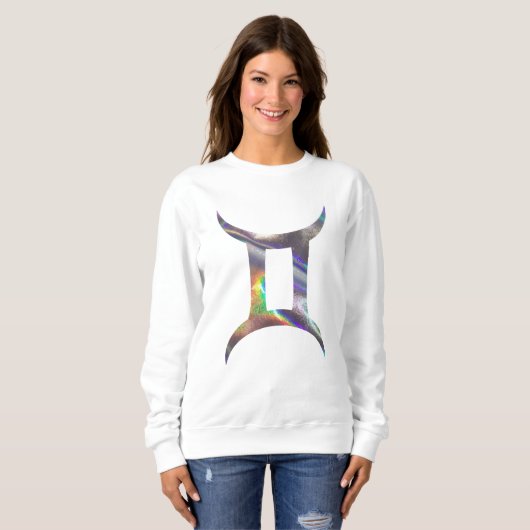 hologramme gemini femmes sweatshirt (Devant entier)