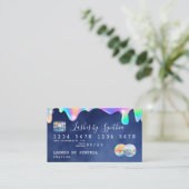 hologramme gouttes marine Carte de crédit ajouter (Debout devant)