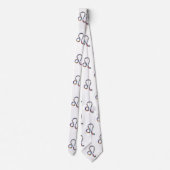 hologramme leo homme necktie cravate (Dos)