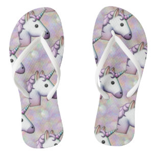 hologramme licorne émoji chaussures sandales tongs