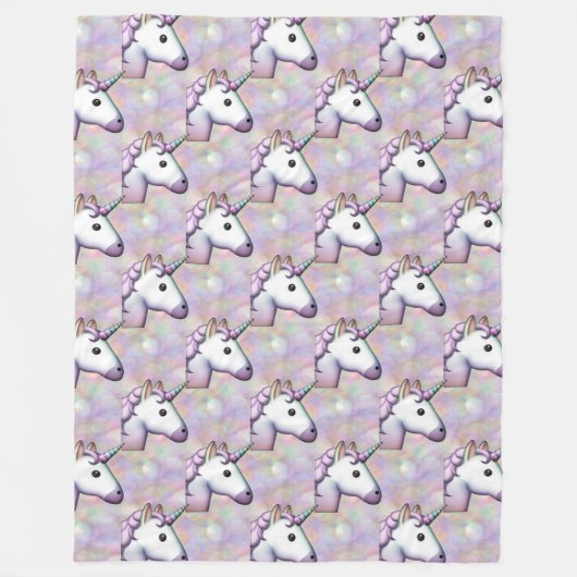 hologramme unicorn emoji chambre couverture (Devant)
