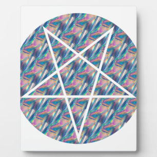 hologrampentagram fotoplaat