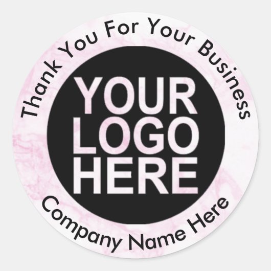 Holograph Aangepaste Logo Naam Web Dank u Ronde Sticker (Voorkant)