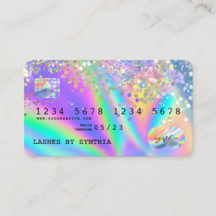 Holograph Modern Credit Kaart Style add logo Visitekaartje
