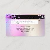 Holograph Pastel unicorne Moderne Style de carte d (Dos)