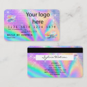 Holographe Carte de crédit ongle technologie ADD L (Devant / Derrière)