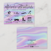 Holographe carte de postprise en charge Eclash ext (Devant / Derrière)