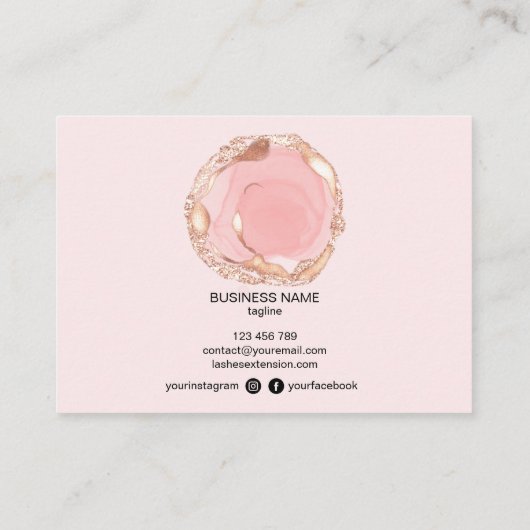 Holographe carte de postprise en charge Eclash ext (Dos)