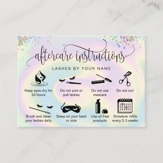 Holographe carte de postprise en charge Eclash ext (Devant)