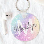 Holographe de Parties scintillant glamour Monogram<br><div class="desc">Personnalisez facilement cet élégant motif de parties scintillant bokeh coloré avec votre nom et/ou monogramme personnalisés.</div>