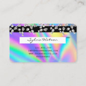 Holographe Diamants Moderne Style de carte de créd (Dos)