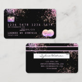 Holographe Foil Splash Carte de crédit moderne gir (Devant / Derrière)