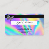 Holographe moderne carte de crédit Monarque Papill (Dos)