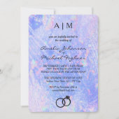 Holographe moderne Faire-part de mariage Monogramm (Devant)