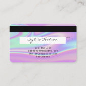 Holographe moderne style carte de crédit Ajouter u (Dos)