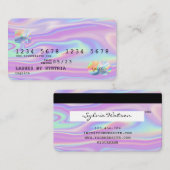 Holographe moderne style carte de crédit Ajouter u (Devant / Derrière)
