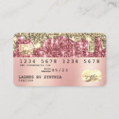 Holographe or parties scintillant moderne Carte de (Devant)