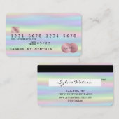 Holographe Style carte de crédit Holographique (Devant / Derrière)