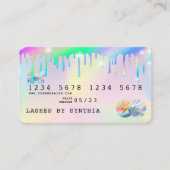 Holographe Unicorn Lashes de carte de crédit de sé (Devant)