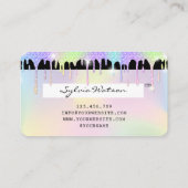 Holographe Unicorn Lashes de carte de crédit de sé (Dos)