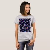 Holographic 3D Geometric Space Aesthetic Tee T-shirt (Voorkant volledig)