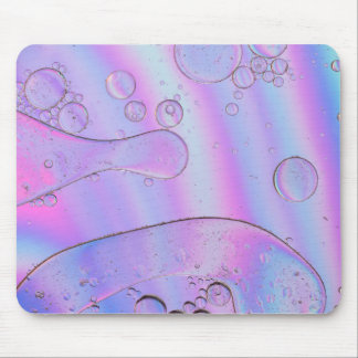 Holographic abstract background in pastel neon muismat