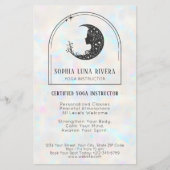 Holographic Boho Arch Celestial Crescent Moon Flyer (Voorkant)