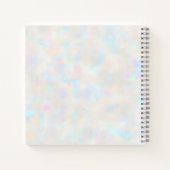 Holographic Boho Arch Celestial Crescent Moon Notitieboek (Achterkant)