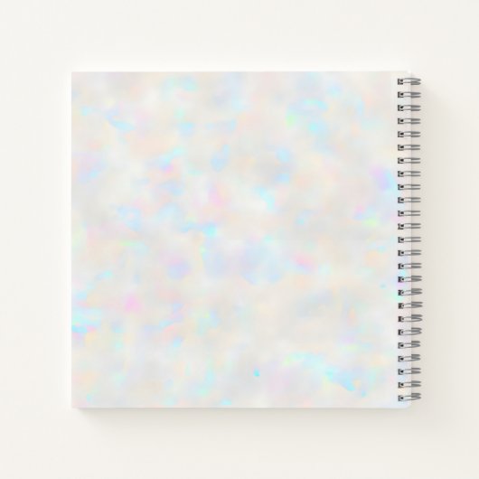 Holographic Boho Arch Celestial Crescent Moon Notitieboek (Achterkant)