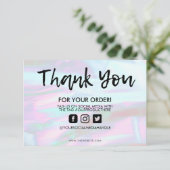 Holographic Color Shift Hartelijk dank voor het me (Staand voorkant)