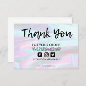 Holographic Color Shift Hartelijk dank voor het me (Voorkant / Achterkant)