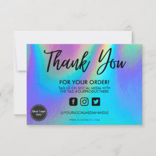 Holographic Color Shift Hartelijk dank voor het me