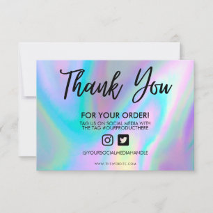 Holographic Color Shift Hartelijk dank voor het me