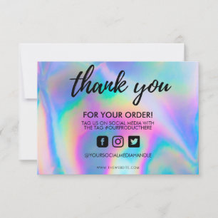 Holographic Color Shift Hartelijk dank voor het me